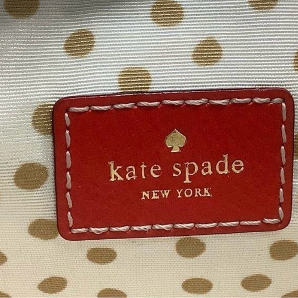 NWOT Kate Spade NY Red Leather Laptop Bag - Picture 4 of 6
